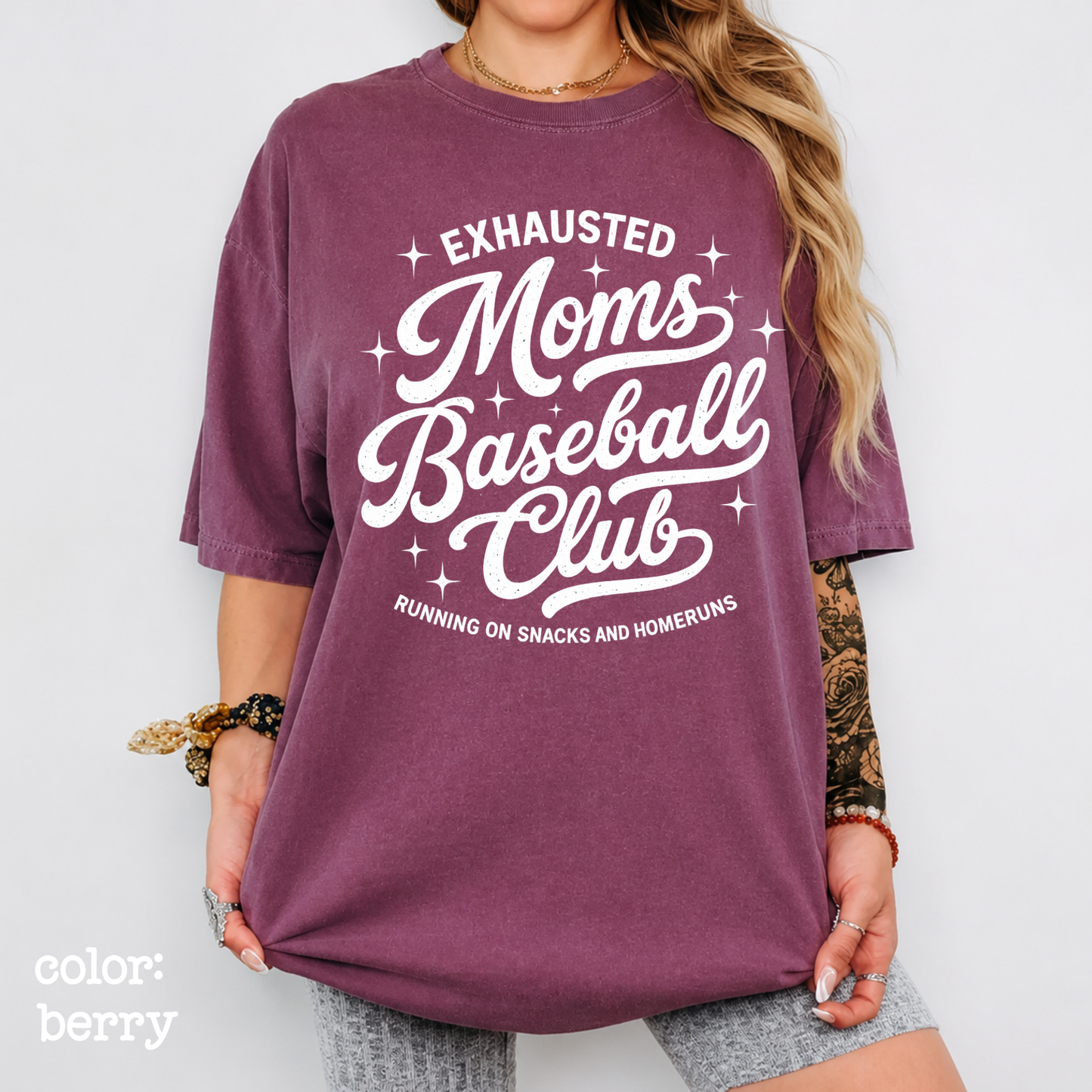 Tired Moms Baseball Club Shirt, Mom Graphic Tee