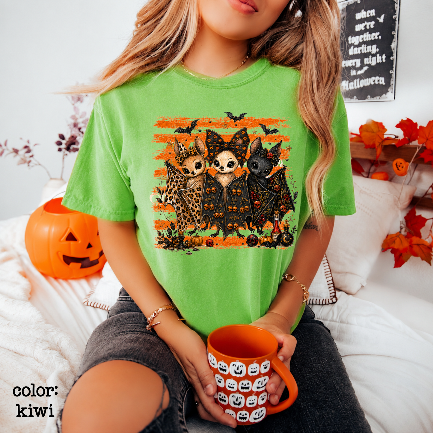 Spooky Season Bat Shirt, Retro Halloween Graphic Tee