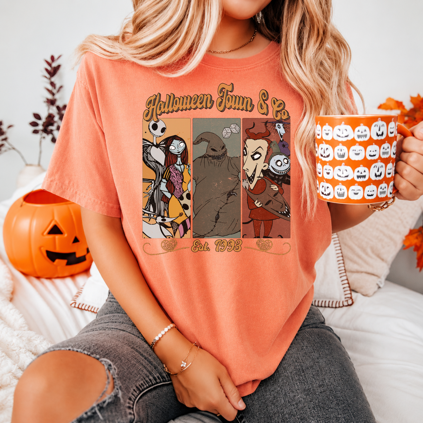 Halloween Horror Characters Shirt, Retro Graphic Tee
